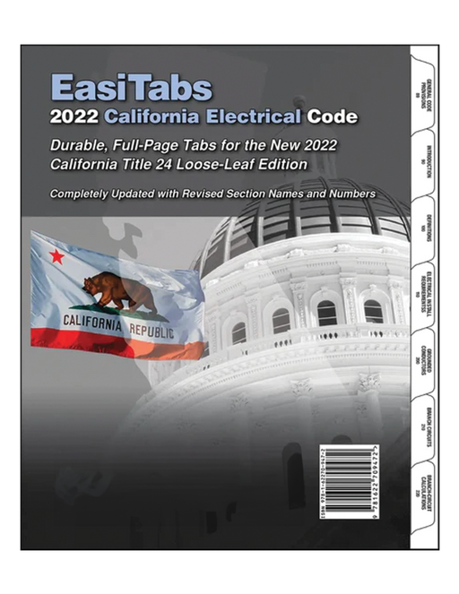 2022 Title 24 Part 3 CA Electrical Code Loose-leaf Tabs