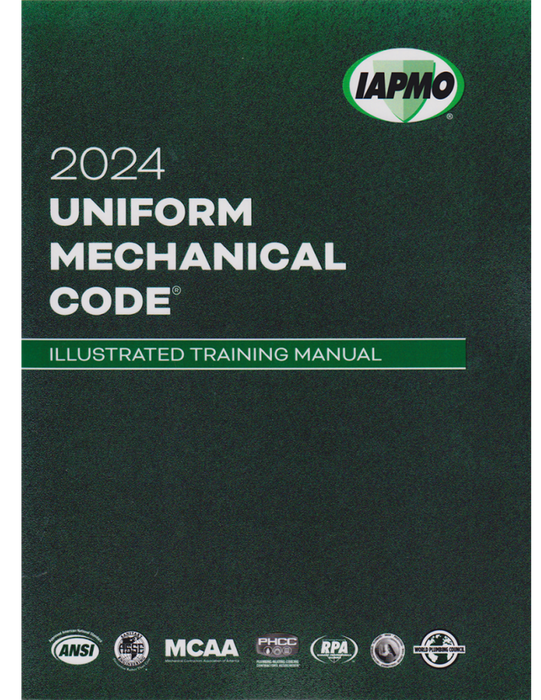 2024 Uniform Mechanical Code Illustrated Training Manual w/Tabs