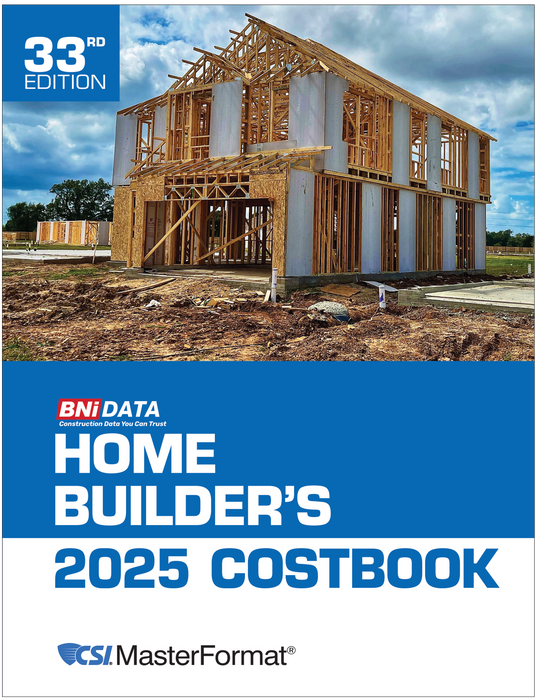 2025 BNi Home Builder's Costbook