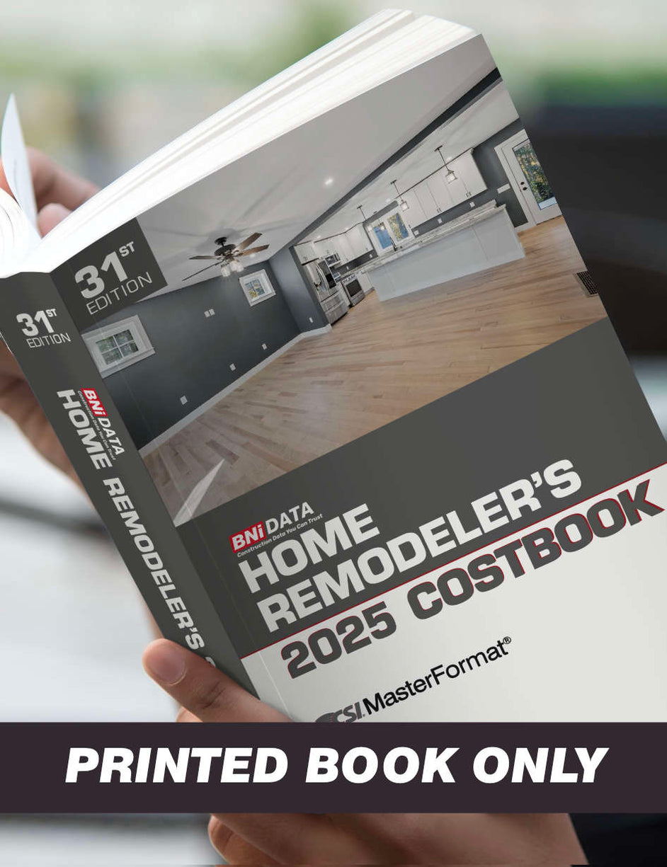 2025 BNi Home Remodeler's Costbook