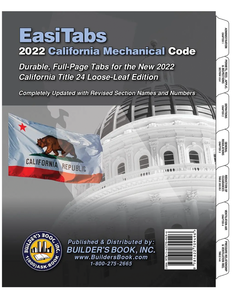 2022 CALIFORNIA on sale MECHANICAL CODE